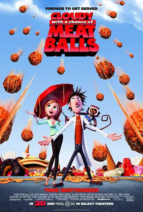 Cloudy with a chance of meatballs poster - vegamovies, Vegamovies0.com